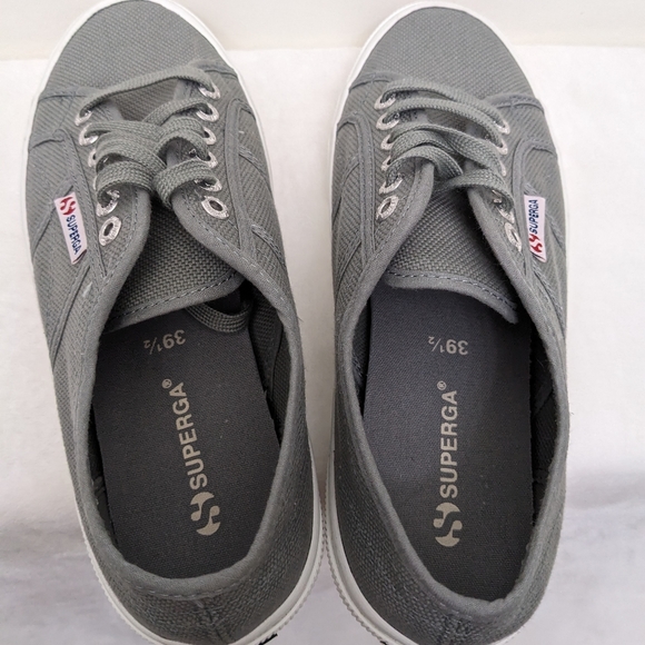 Superga Signature Style Cotu Classic Gray Sneakers New Condition - Picture 8 of 12